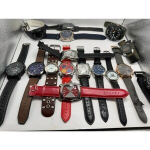 Mixed Brands Mens Watches Lot Of 16 For Parts Or Repair